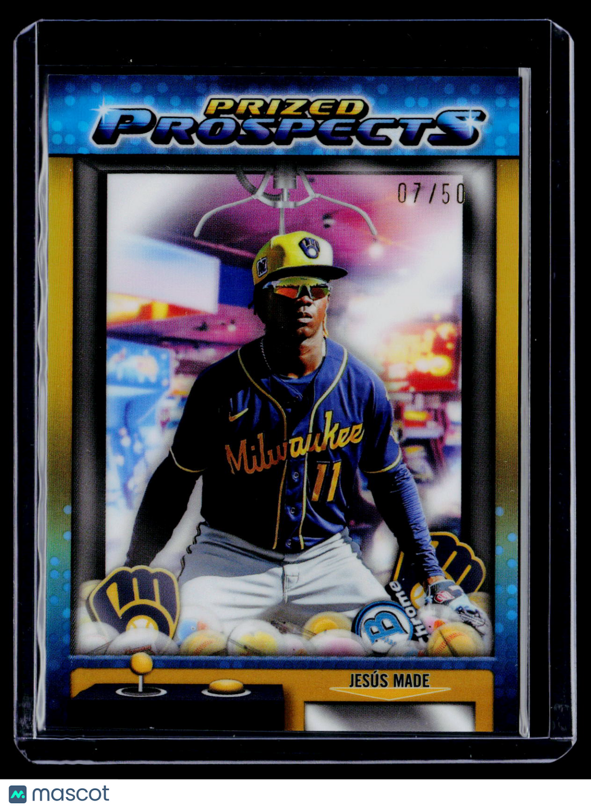 2025 Bowman Jesus Made Prized Prospects Gold Refractor 7/50