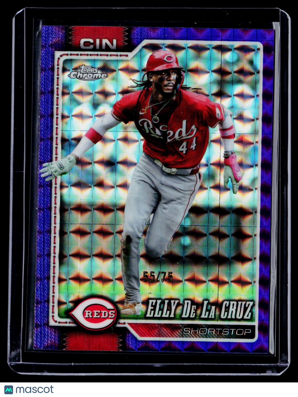 2026 Topps Chrome Elly De La Cruz Purple Geometric 55/75