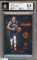 2018-19 Chronicles Elite Black Box Luka Doncic Orange Rookie 43/49 BGS 8.5 RC