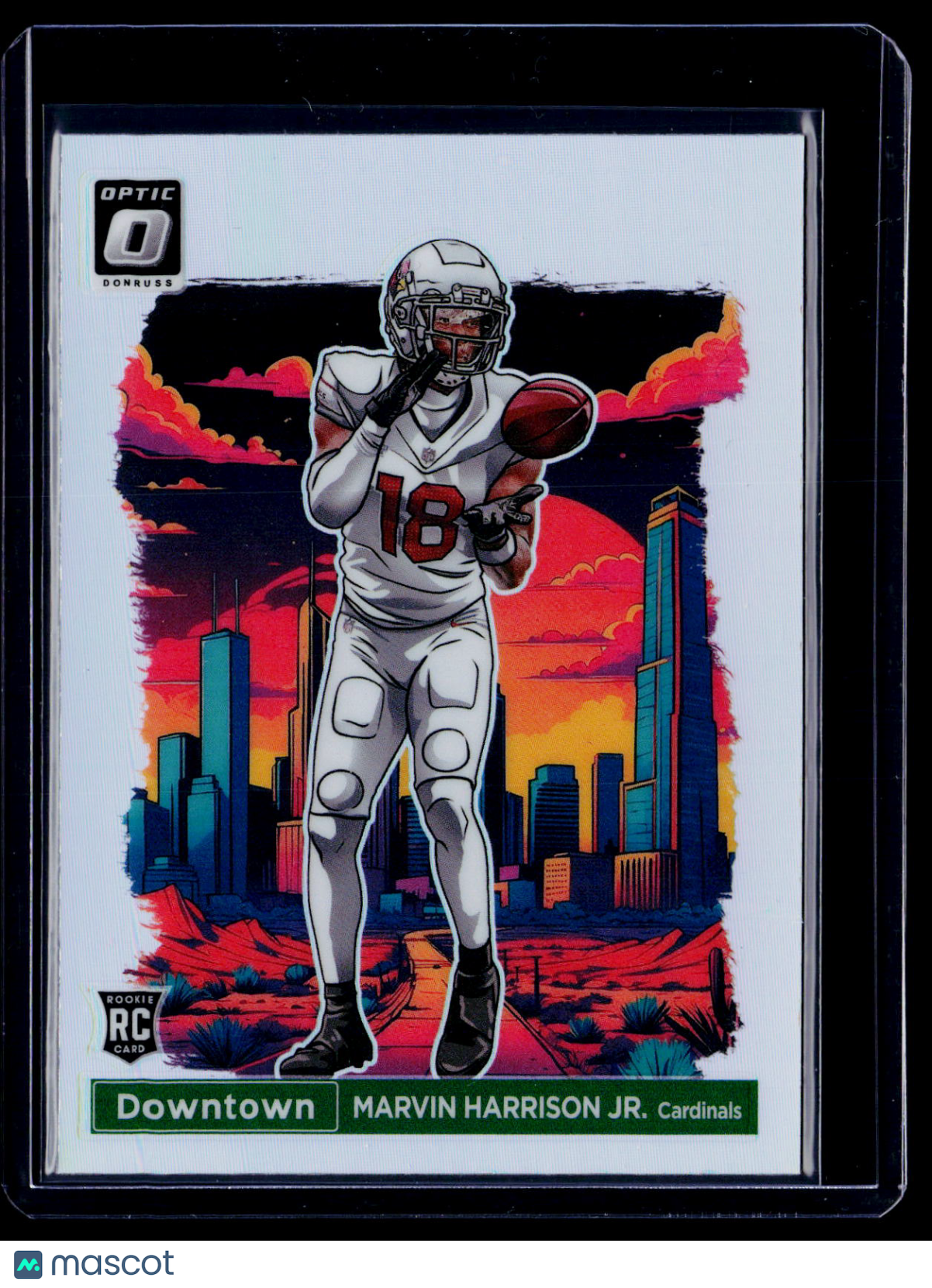 2024 Donruss Optic Marvin Harrison Jr. Rookie Downtown Damaged RC