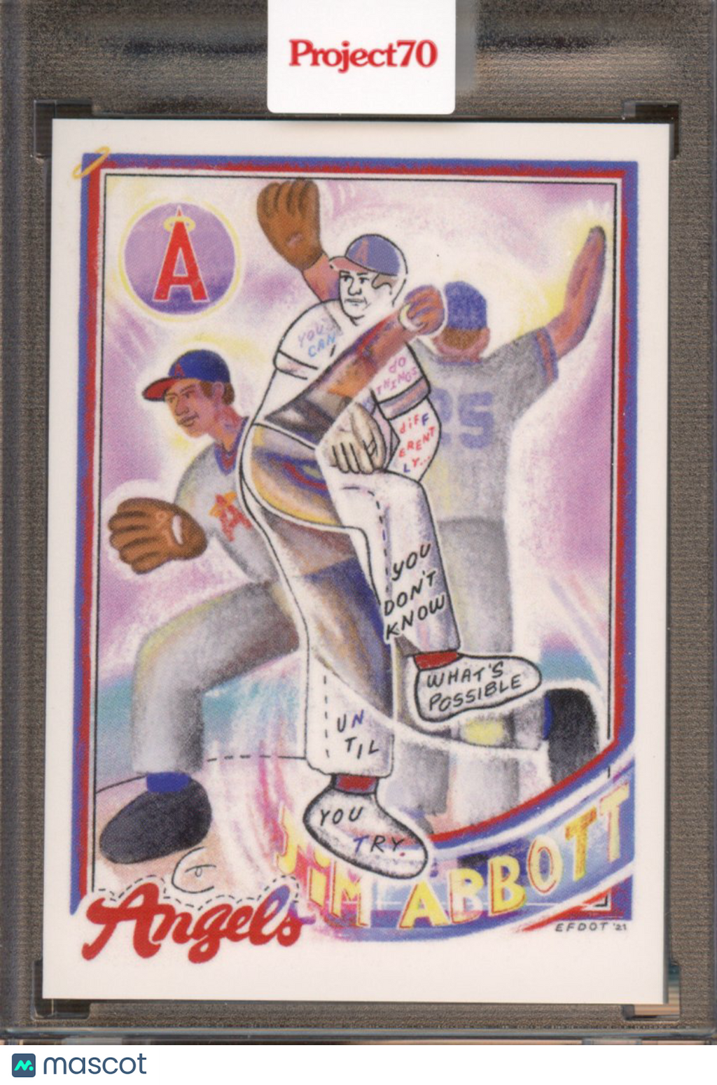 2021 Topps Project 70 Jim Abbott Efdot 607
