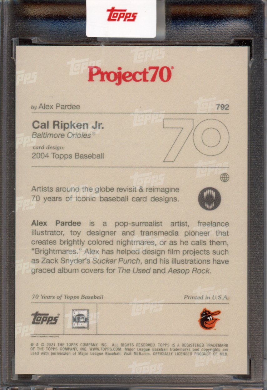 2021 Topps Project 70 Cal Ripken Jr. Alex Pardee 792
