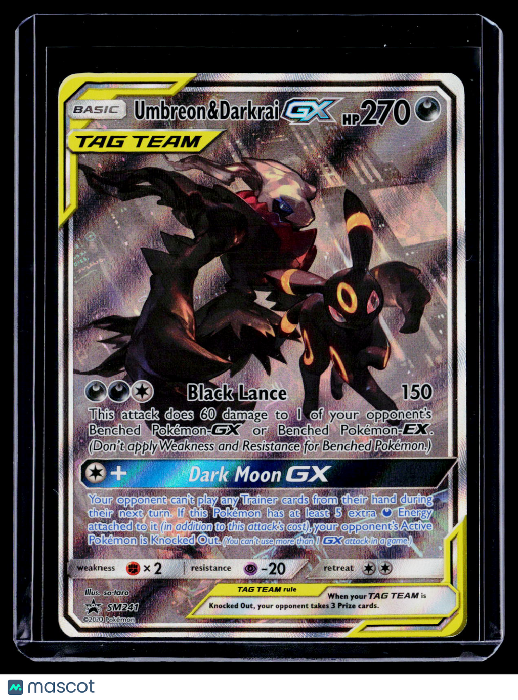 Pokemon Umbreon & Darkrai Gx Tag Team SM241 Promo