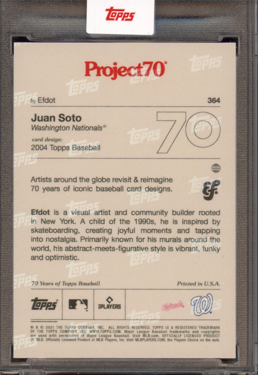 2021 Topps Project 70 Juan Soto Efdot 364