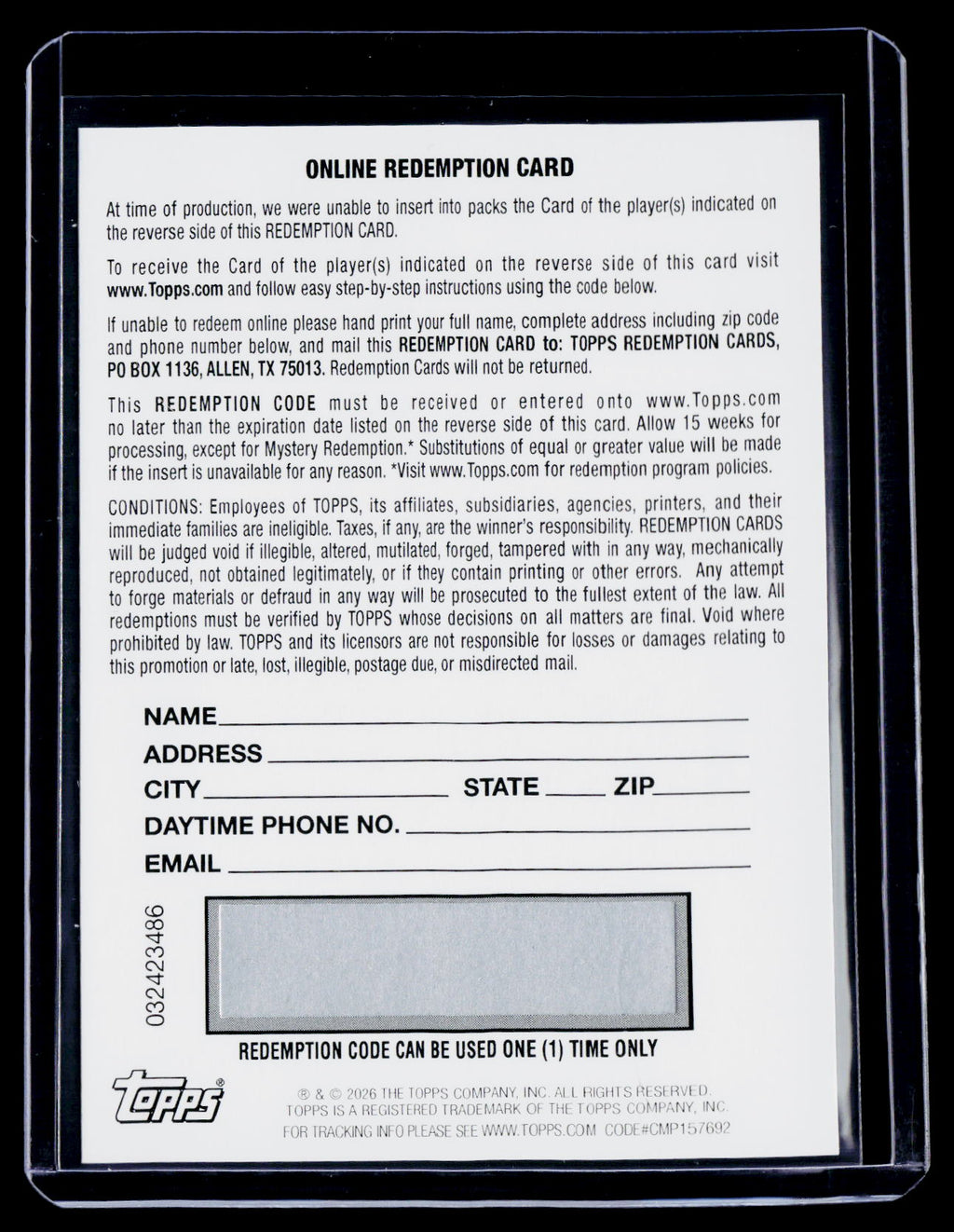 2026 Topps Tribute Freddie Freeman Calling the Shot Dual Auto Red /5 REDEMPTION