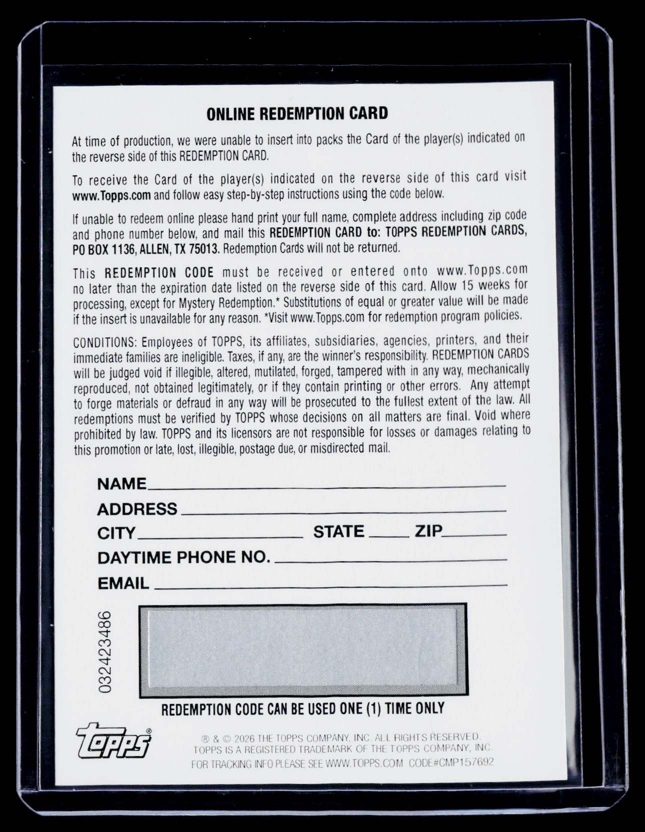 2026 Topps Tribute Freddie Freeman Calling the Shot Dual Auto Red /5 REDEMPTION
