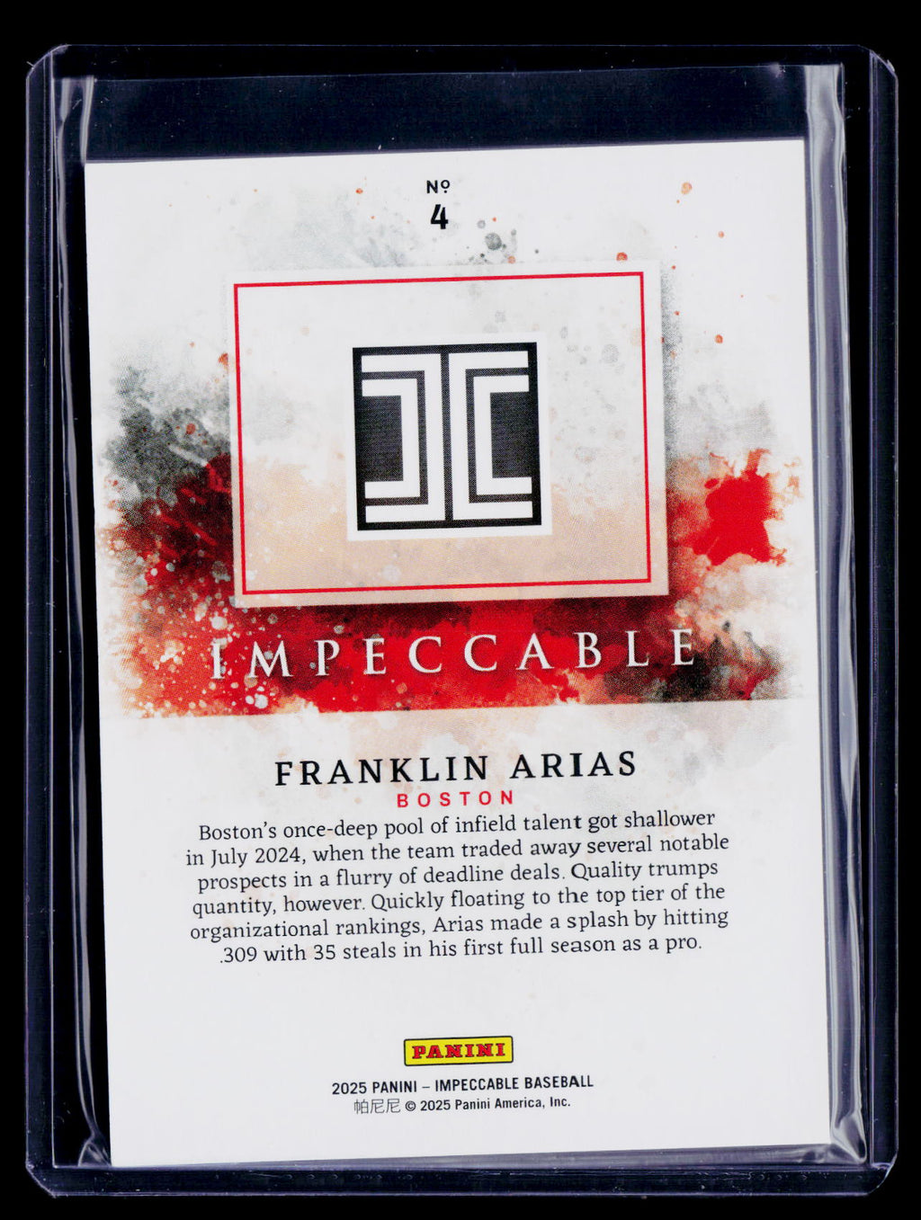 2025 Impeccable Franklin Arias 24/25