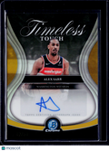 2025 Bowman Alex Sarr Timeless Tough Gold Auto 42/50