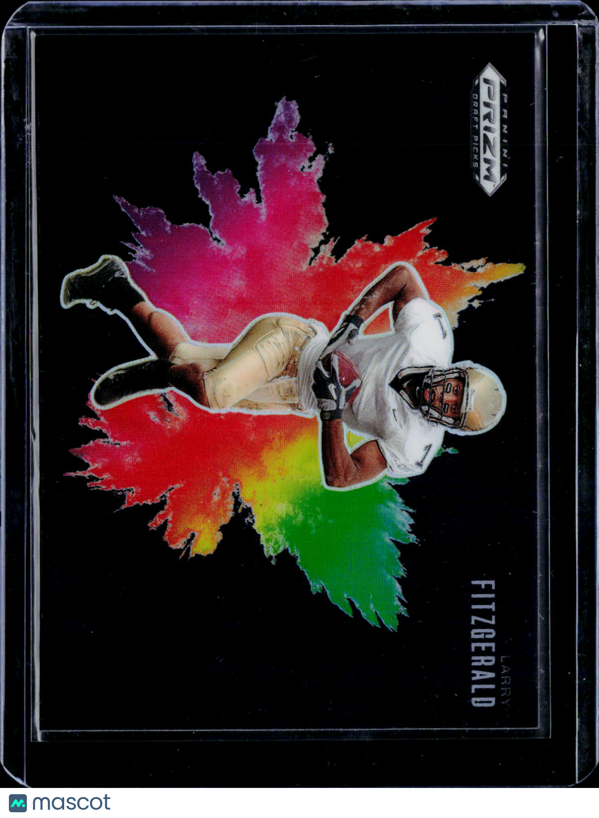2025 Prizm Draft Picks Larry Fitzgerald Black Color Blast