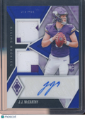 2024 Phoenix J.J. McCarthy Rookie Patch Auto Blue 32/49 RC
