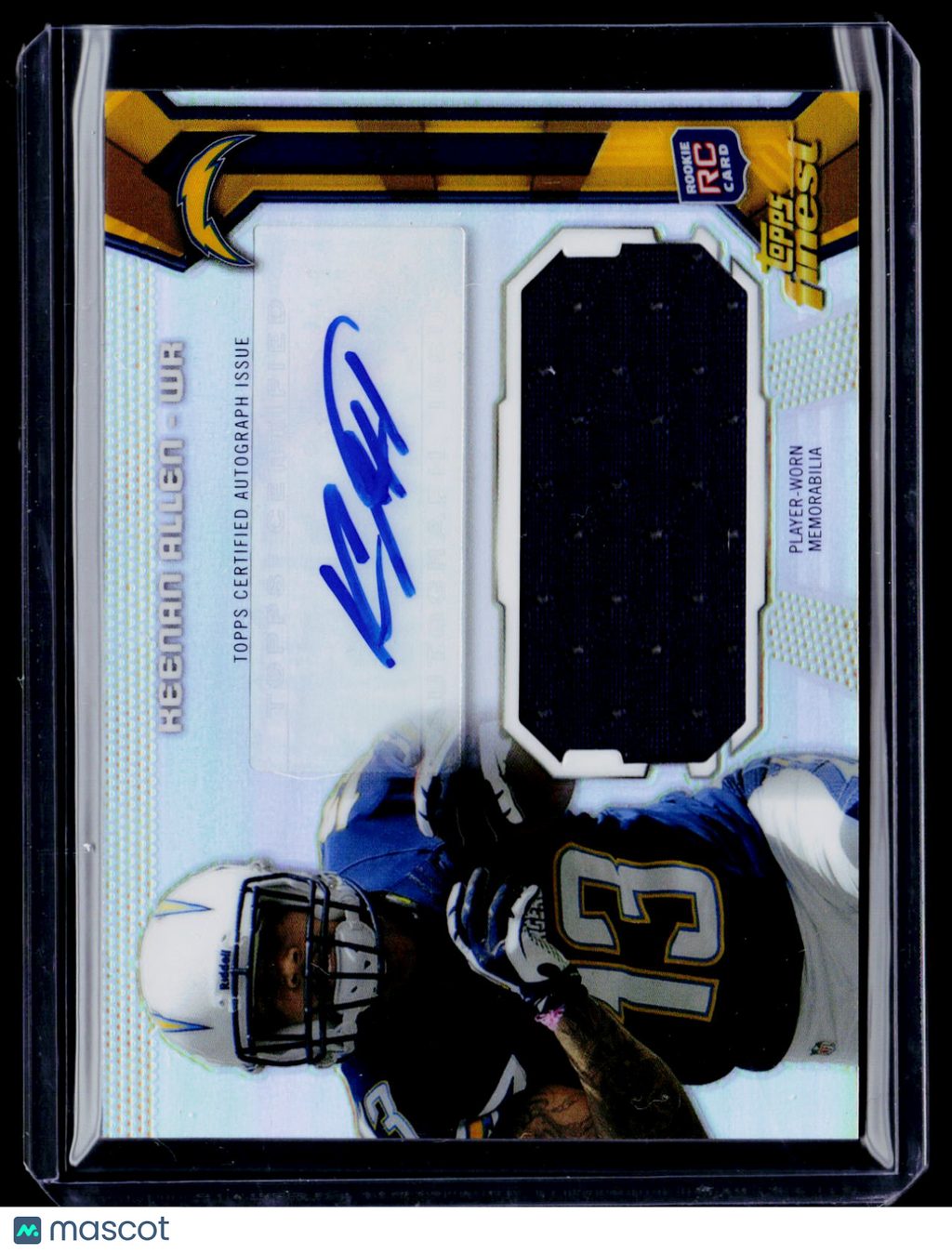 2013 Topps Finest Keenan Allen Rookie Patch Auto RPA RC
