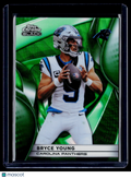 2025 Topps Chrome Black Bryce Young Green Wave Refractor 36/99