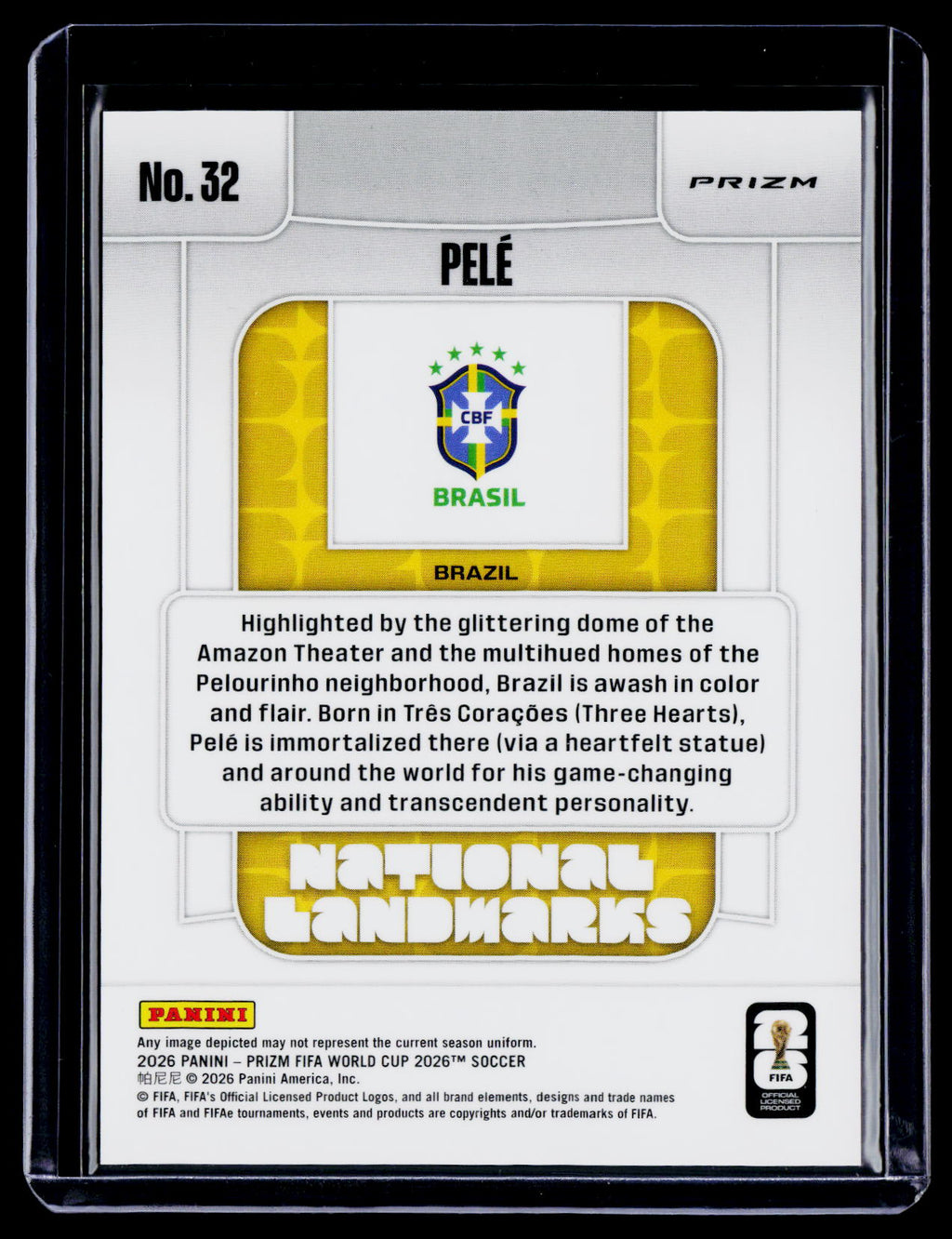 2026 Prizm World Cup Pele National Landmarks Case Hit SSP
