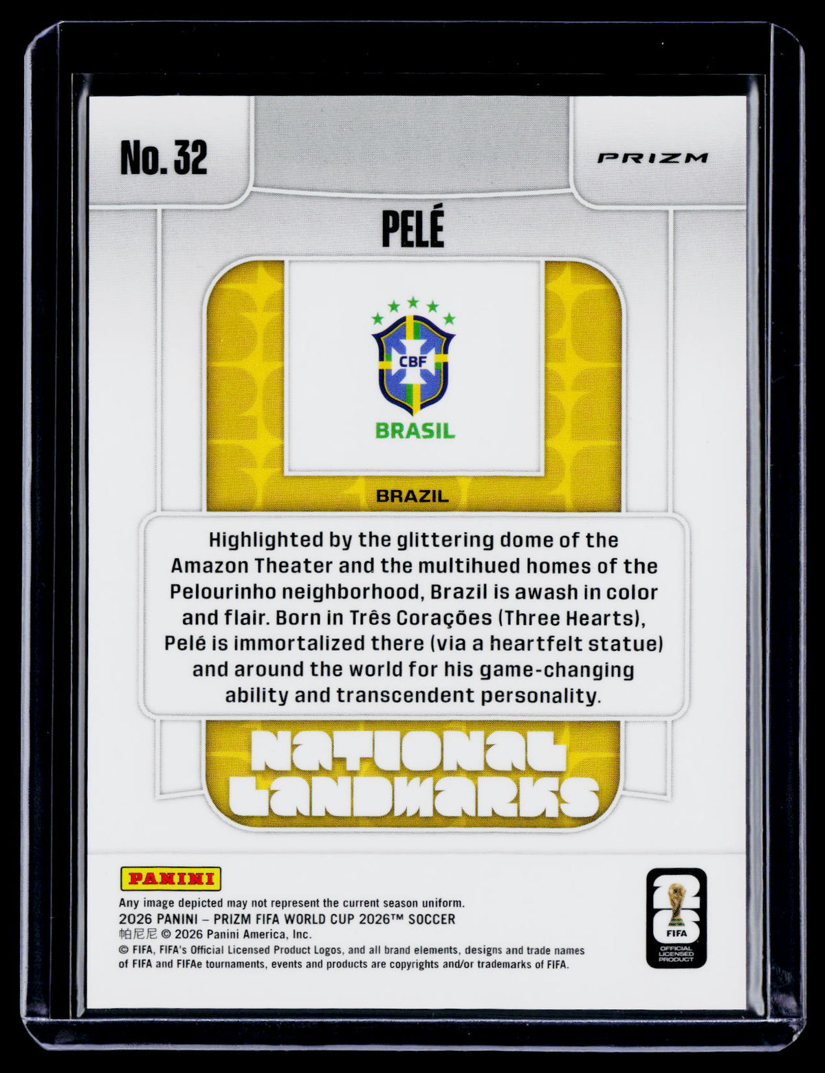 2026 Prizm World Cup Pele National Landmarks Case Hit SSP