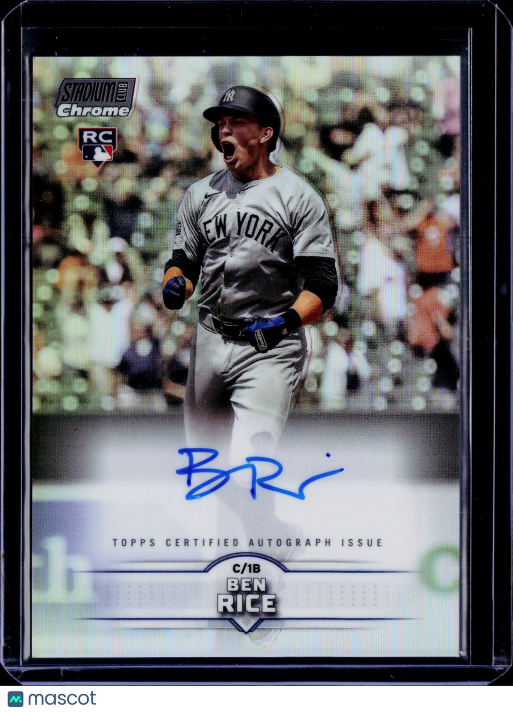 2025 Topps Stadium Club Ben Rice Chrome Autograph