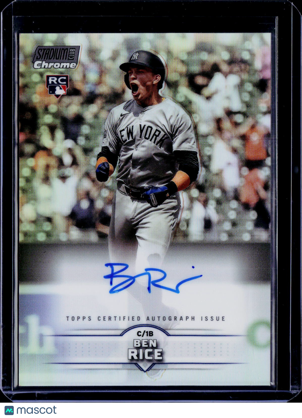 2025 Topps Stadium Club Ben Rice Chrome Autograph