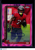 2025 Topps Chrome Football Bucky Irving Pink Lava Auto /250