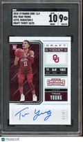 2018-19 Contenders Draft Picks Trae Young Rookie Variation Auto 18/25 SGC 9 Auto 10