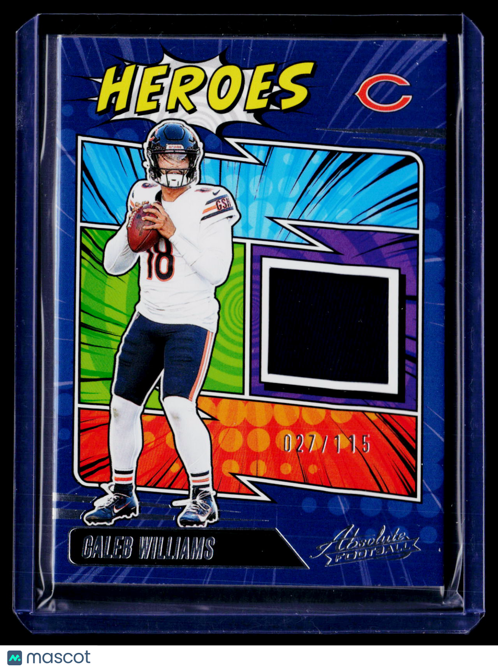 2025 Absolute Caleb Williams Heroes Patch 27/115