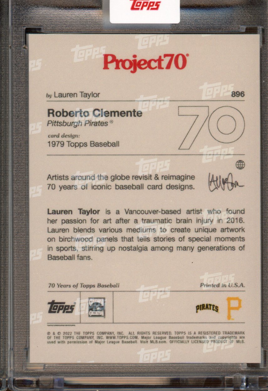 2021 Topps Project 70 Roberto Clemente Lauren Taylor 896
