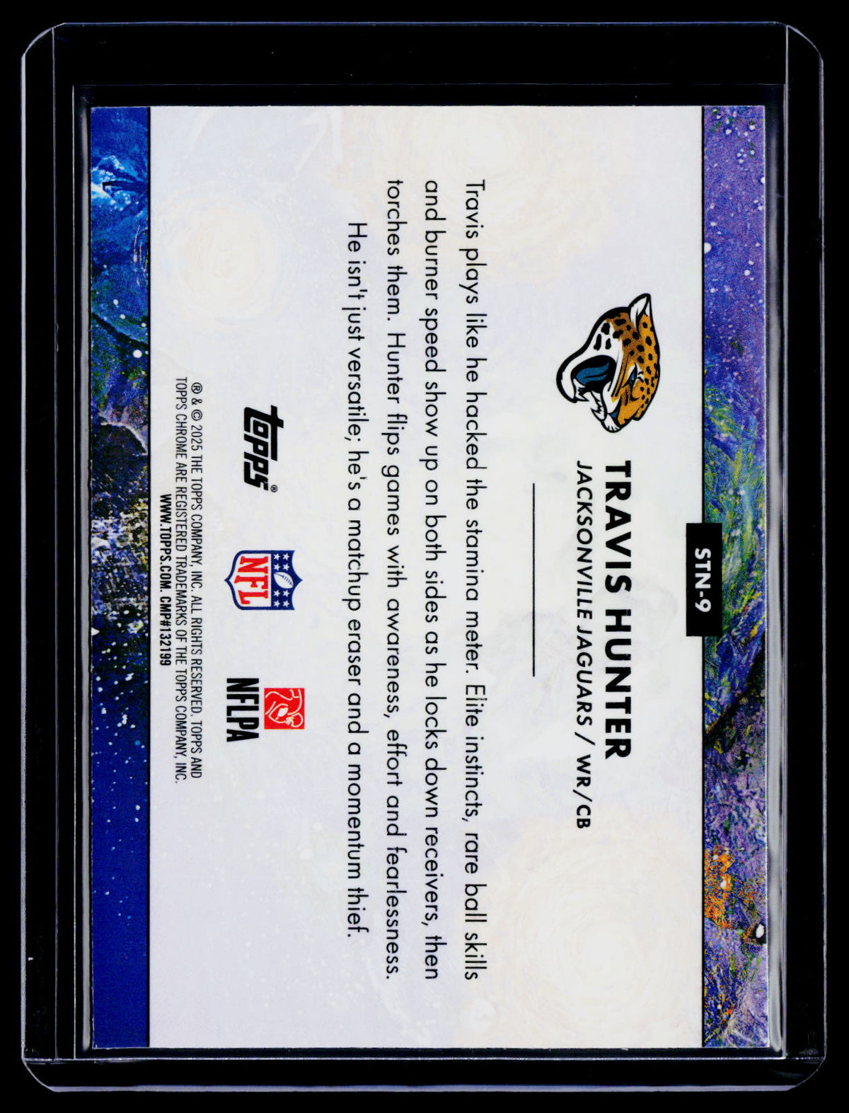 2025 Topps Chrome Cosmic Travis Hunter Rookie Stars in the Night RC