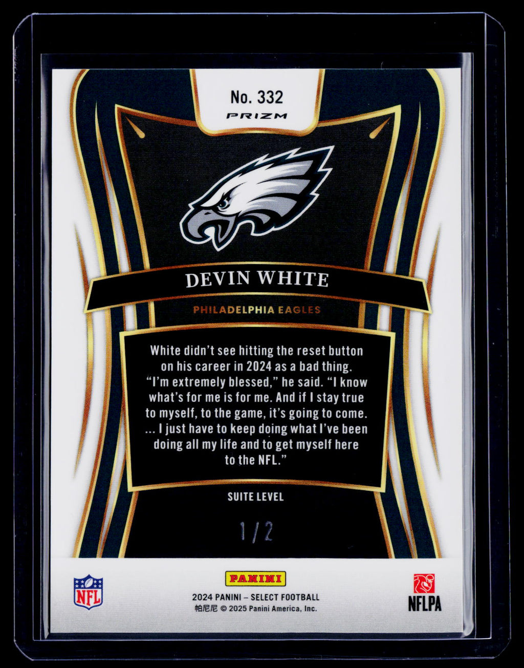 2024 Select Devin White Snake Skin Suite Level 1/2