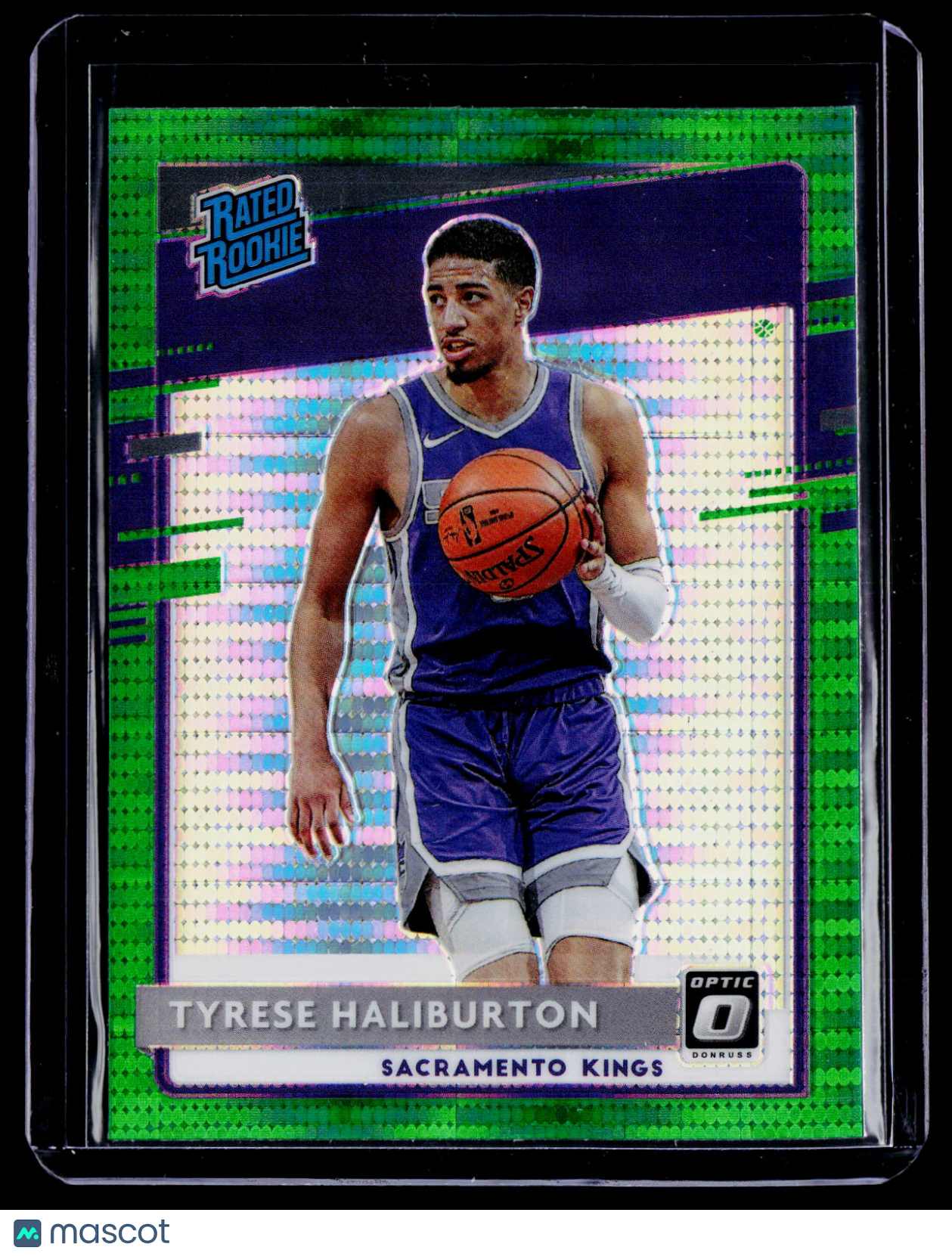 2020-21 Donruss Optic Tyrese Haliburton Rookie Green Pulsar RC