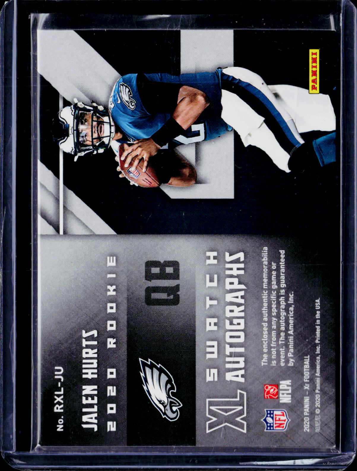 2020 Panini XR Jalen Hurts Rookie Swatch Autographs /149
