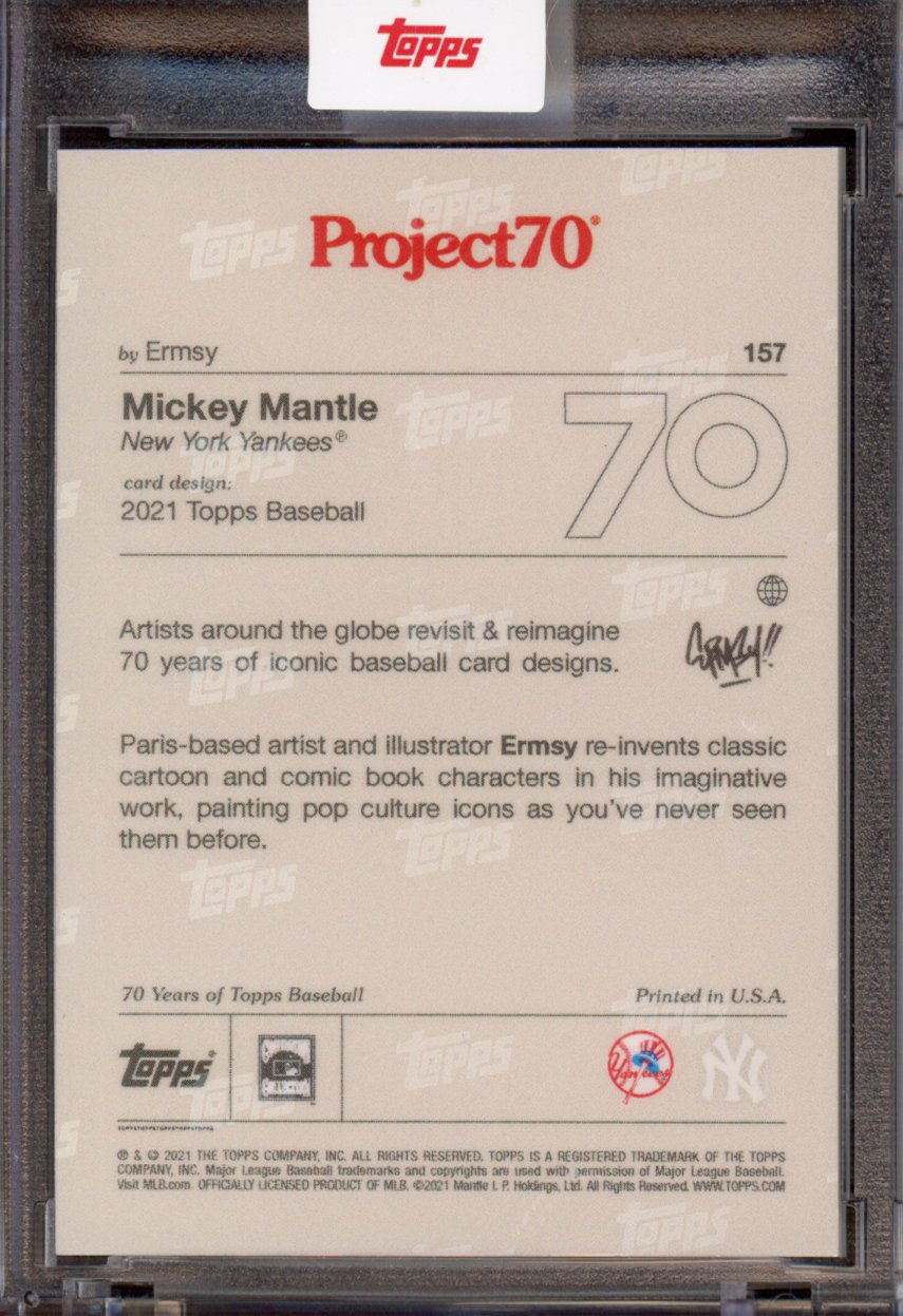 2021  Topps Project 70 Mickey Mantle Ermsy 157