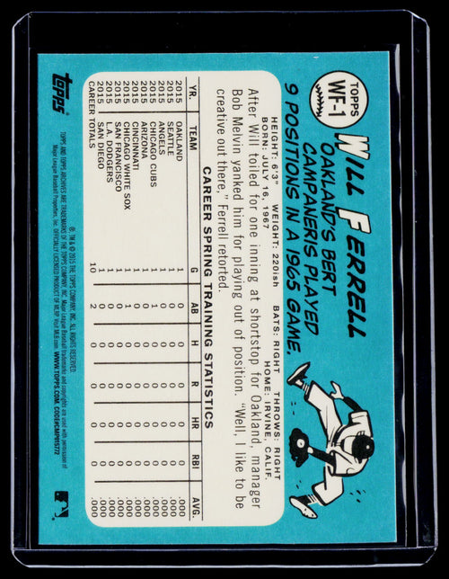 2015 Topps Archives Will Ferrell WF-1