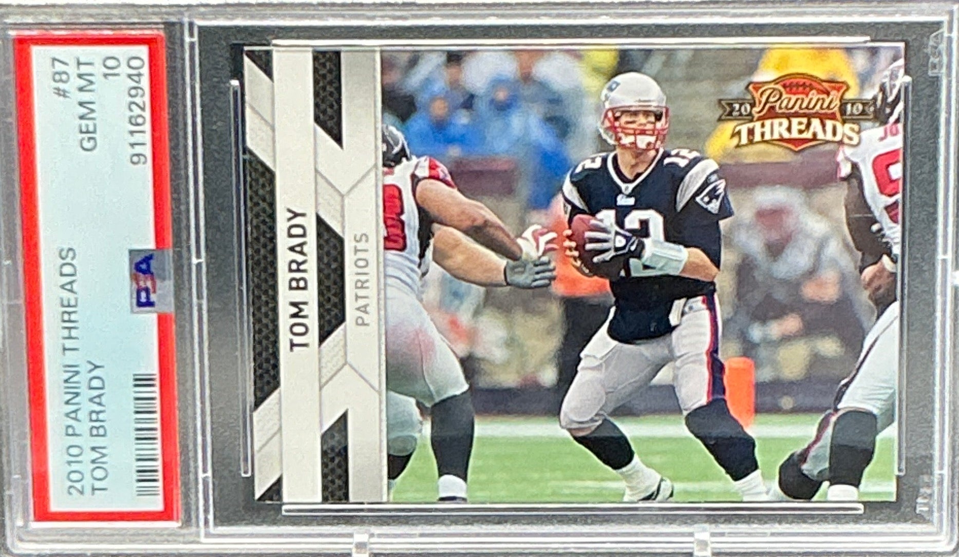 2010 Threads Tom Brady PSA 10