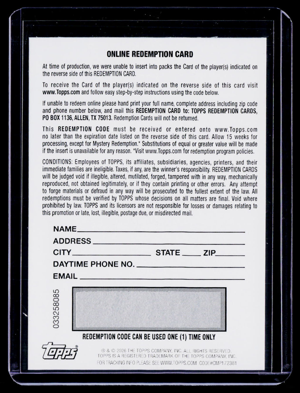 2025 Topps Chrome Update Cam Spencer Green Refractor Havoc Marks Auto /99 REDEMPTION