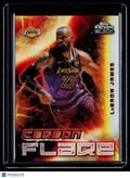 2025 Topps Chrome Black LeBron James Carbon Flare Case Hit
