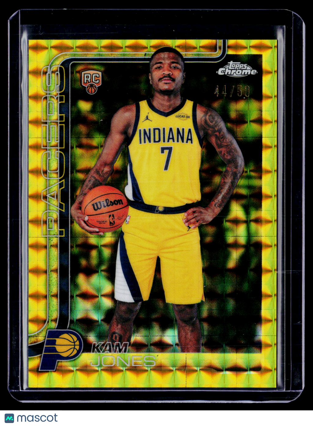 2025 Topps Chrome Update Kam Jones Rookie Gold Geometric 44/50 RC