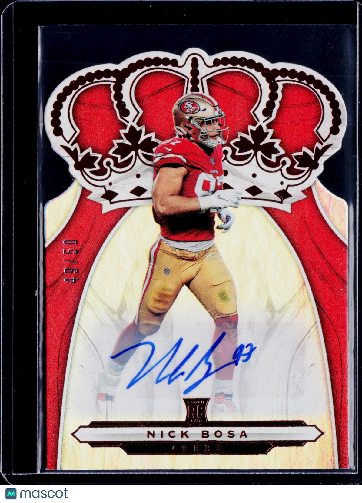 2019 Chronicles Crown Royale Nick Bosa Auto 49/50 RC