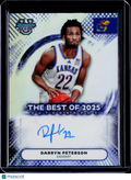 2025/26 Bowman U Best Darryn Peterson Best Of 2025 Auto