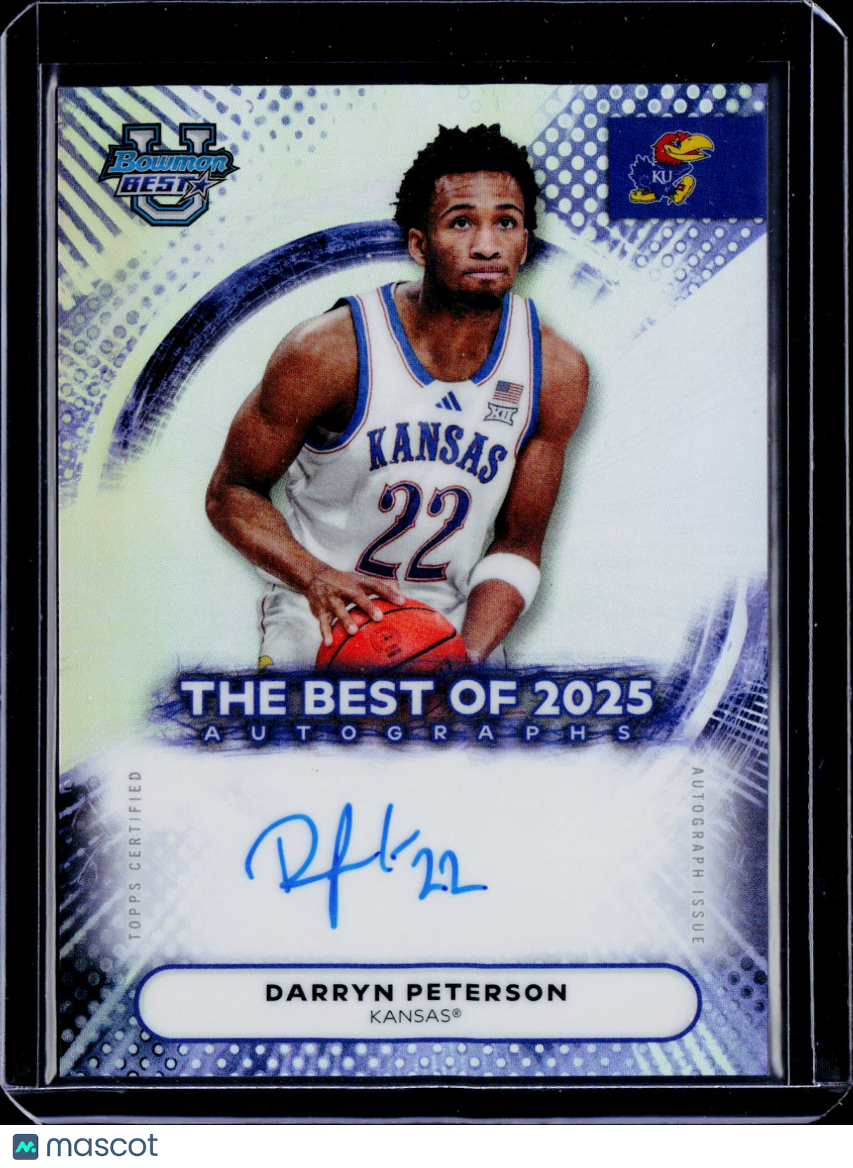 2025/26 Bowman U Best Darryn Peterson Best Of 2025 Auto