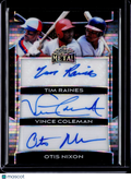 2025 Leaf Metal Time Raines Vince Coleman Otis Nixon Triple Auto 9/10