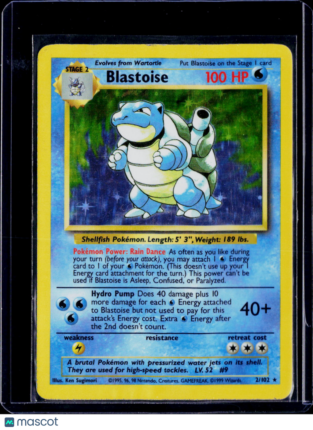 Blastoise Holo 2/102