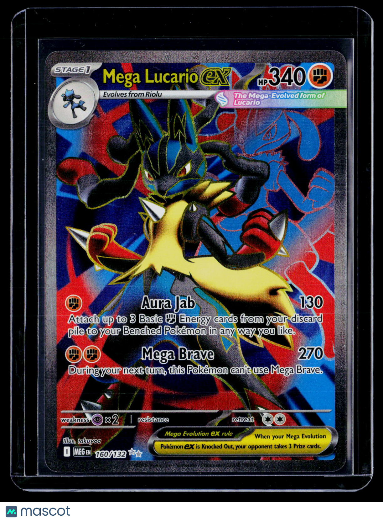 Pokemon Mega Lucario ex 160 132