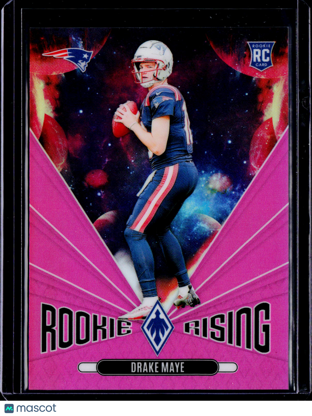 2024 Phoenix Drake Maye Rookie Rising Pink 06/80 RC