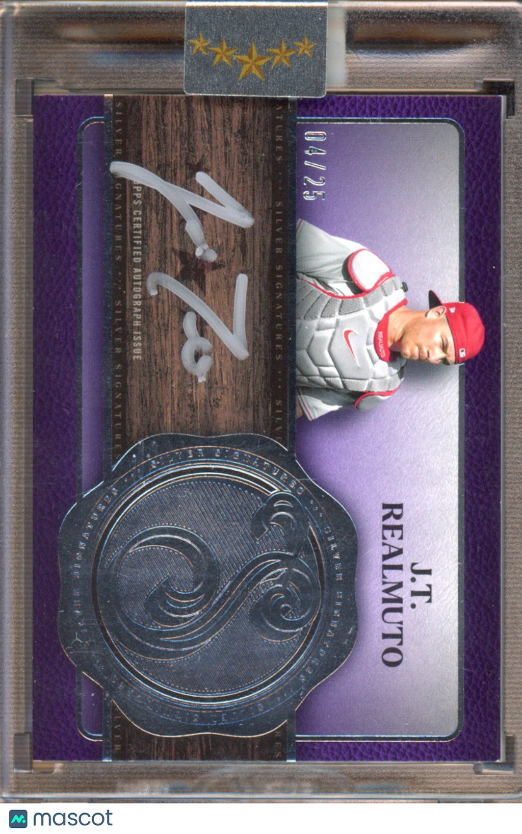 2025 Topps Five Star JT Realmuto Silver Ink Auto 4/25