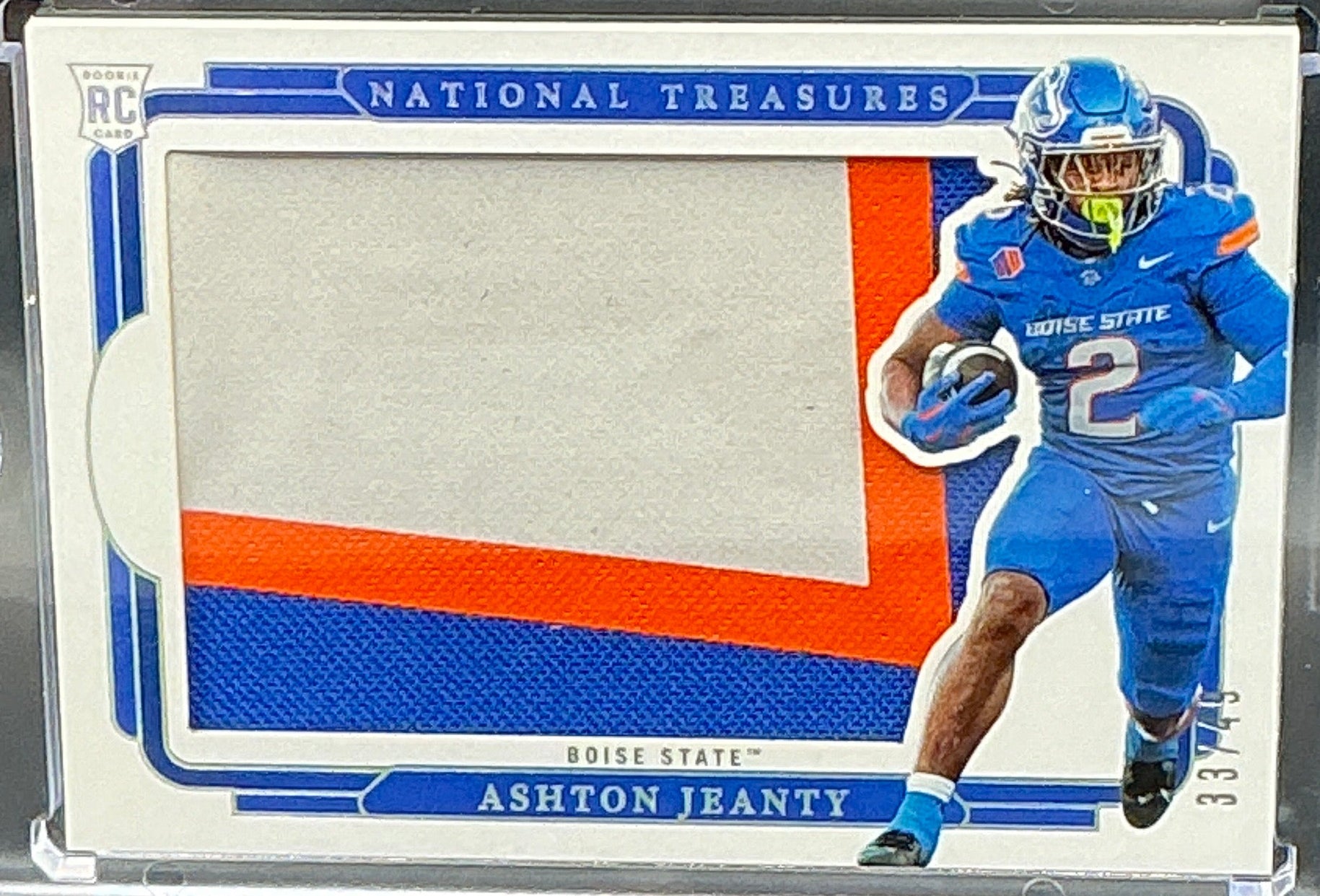 2025 National Treasures Ashton Jeanty RC 3 Color Patch 33/49