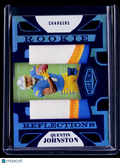 2023 Plates and Patches Quentin Johnston Rookie Reflections Dual Patch 33/50 RC