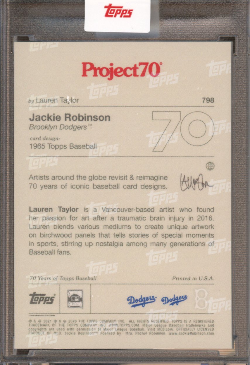 2021 Topps Project 70 Jackie Robinson Lauren Taylor 798