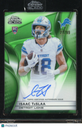 2025 Topps Chrome Black Isaac TeSlaa Rookie Green Auto 21/99 RC