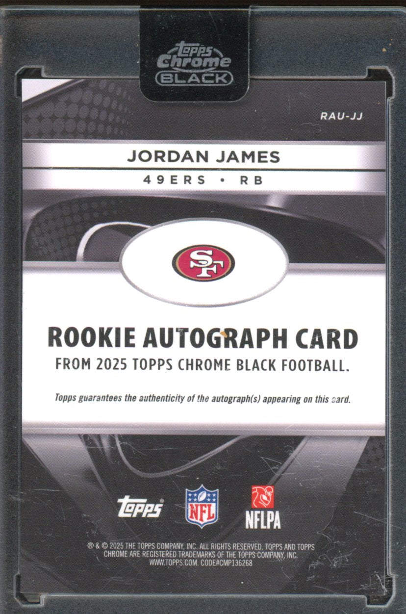 2025 Topps Chrome Black Jordan James Rookie Auto RC