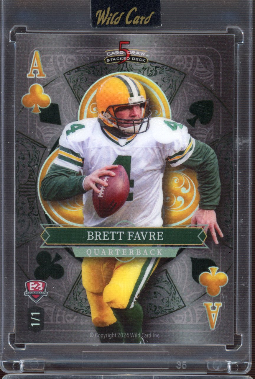 2024 Wild Card Josh Allen / Brett Favre Platinum Aces 1/1