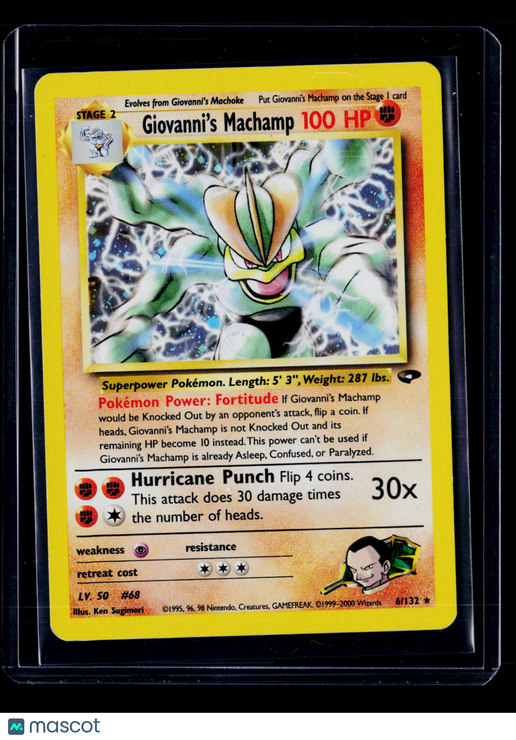 Pokemon Giovanni's Machamp 6 132