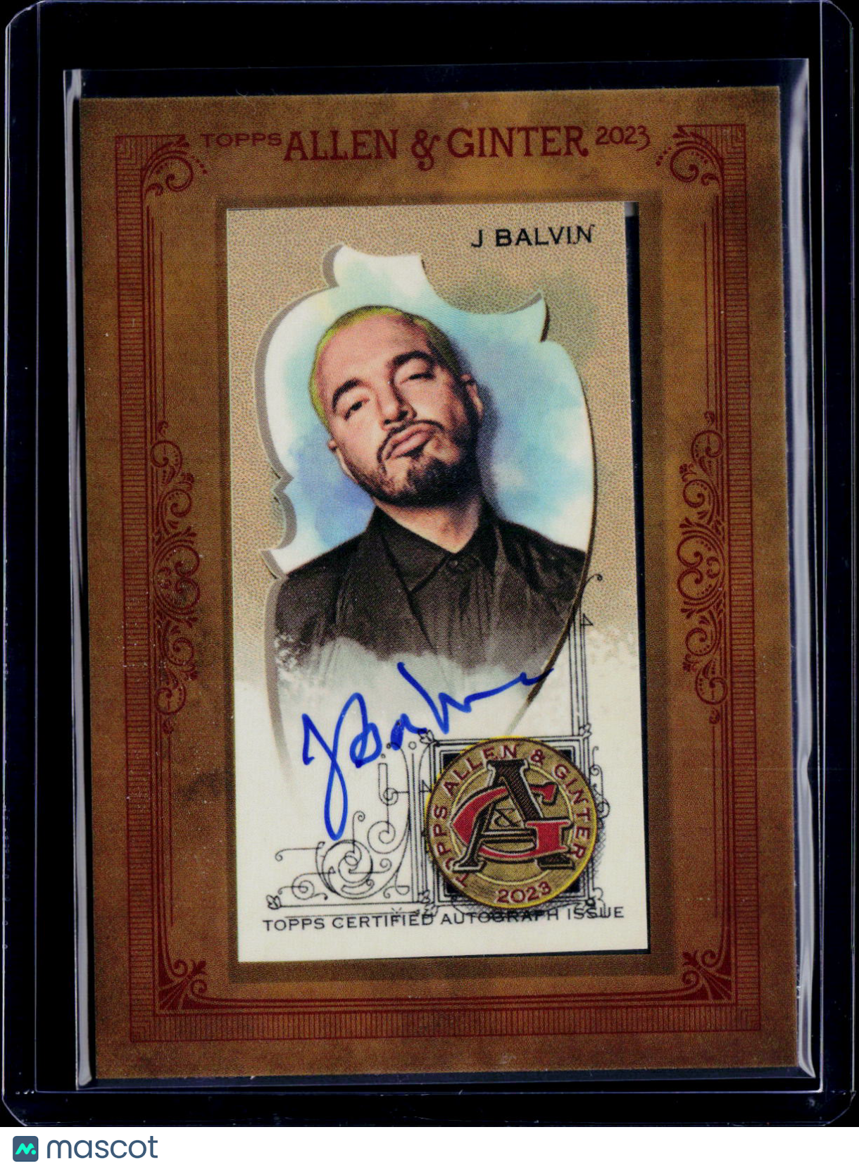 2023 Topps Allen & Ginter J Balvin Mini Frame Autograph